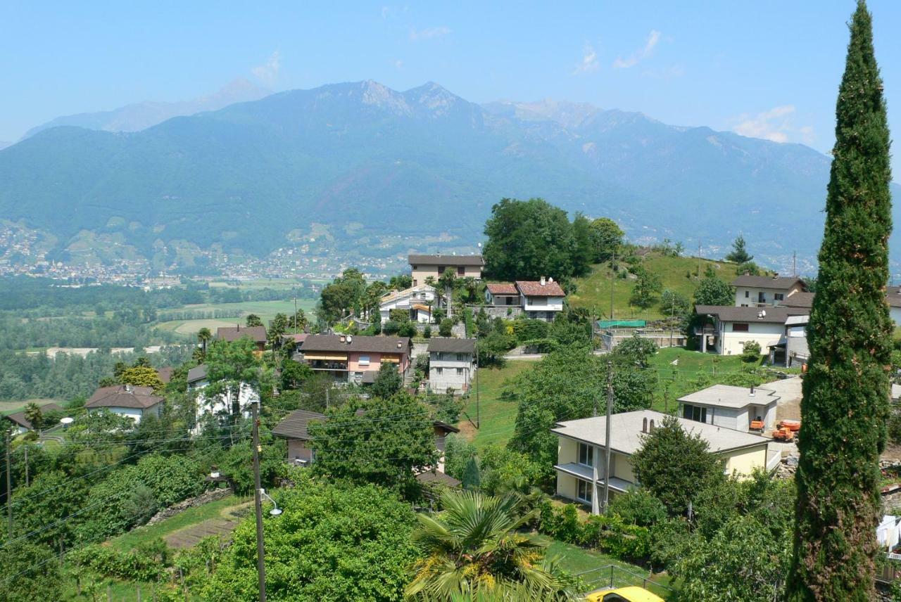 Ferienwohnung Casa Petra 1 1/2 Zi, Orgnana 83 Gambarogno Exterior foto